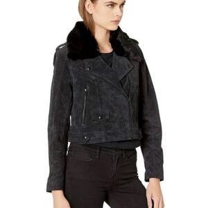 Suede Moto Jacket